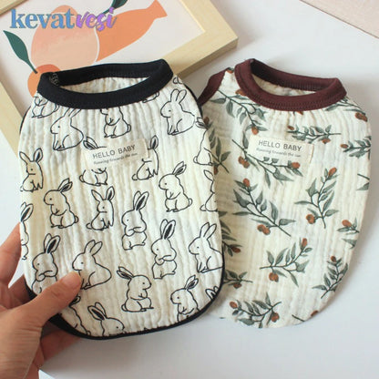 Spring Dog Clothes Breathable Pet Clothes for Small Medium Dogs Soft Comfortable Puppy Vest Chihuahua Yorkies Costumes