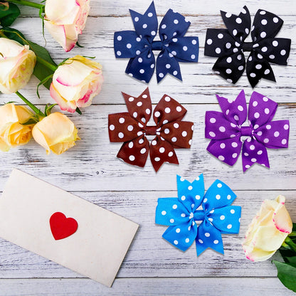 the POLKA DOT BOW - 10PCS Dog Bow Tie, Small Dog Accessories, Slide-able Dog Bowties - Polka Dot, Pet Supplies, Pet Dog Collar, Grooming Accessories for Dogs/Cats