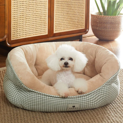 All-Season Convertible Pet Bed - Thermal Pet Sofa Mat for Teddy Dogs & Small Breeds Plush Cushion Soft Cat Bed Sofa