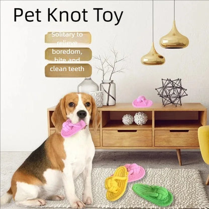 the TOETUG SLIPPER TOY - Dog Chewing Toy, Cotton Slipper Rope Toy for Small/Large Dogs, Pet Teeth Training Molar Toys, Interactive Dog Toy, Dog Accessories