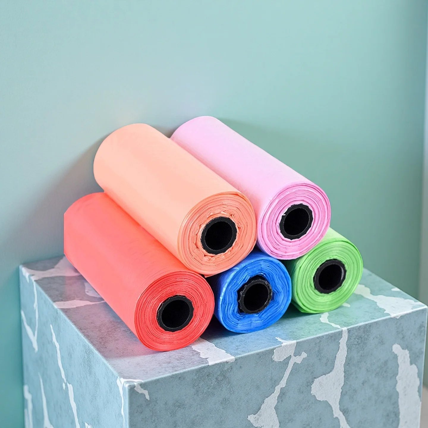 the POOP SCOOP BAG - New Rolled Dog Poop Bag, Biodegradable Thickened Pet Outdoor Cleaning Poop Bag with Breakpoint, Dog/Cat Poop Scoop Bag