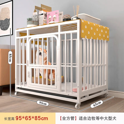 the ROLL-AWAY KENNEL - Bold Reinforced Dog Cage