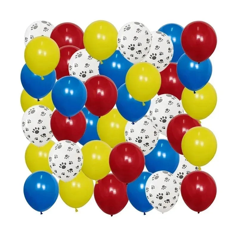 40Pcs Animal Themed  Balloons Dog Paw Latex Balloons - Perfect for Kids' Birthdays, Pet Parties, Festive Decorations