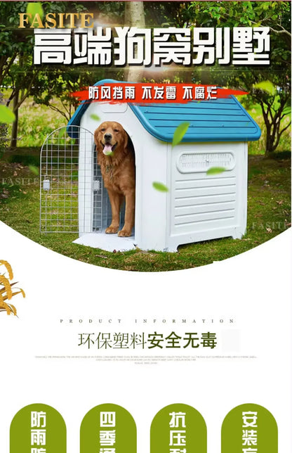 the BACKYARD DOG - Large Kennell Crate Doghouse, Accessories Playpens Outdoor Carrier, Doghouse Pet Supplies, Play Pen Mascotas Dog Furniture