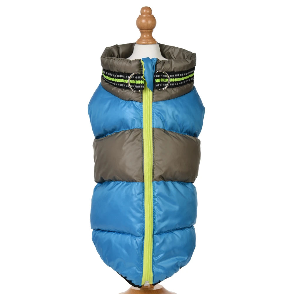 Warm Dog Vest Coat For Winter Cat With Zipper Outdoor Waterproof Puppy Jacket Windproof Pet Outfits For Small Dogs Cat Chihuahua