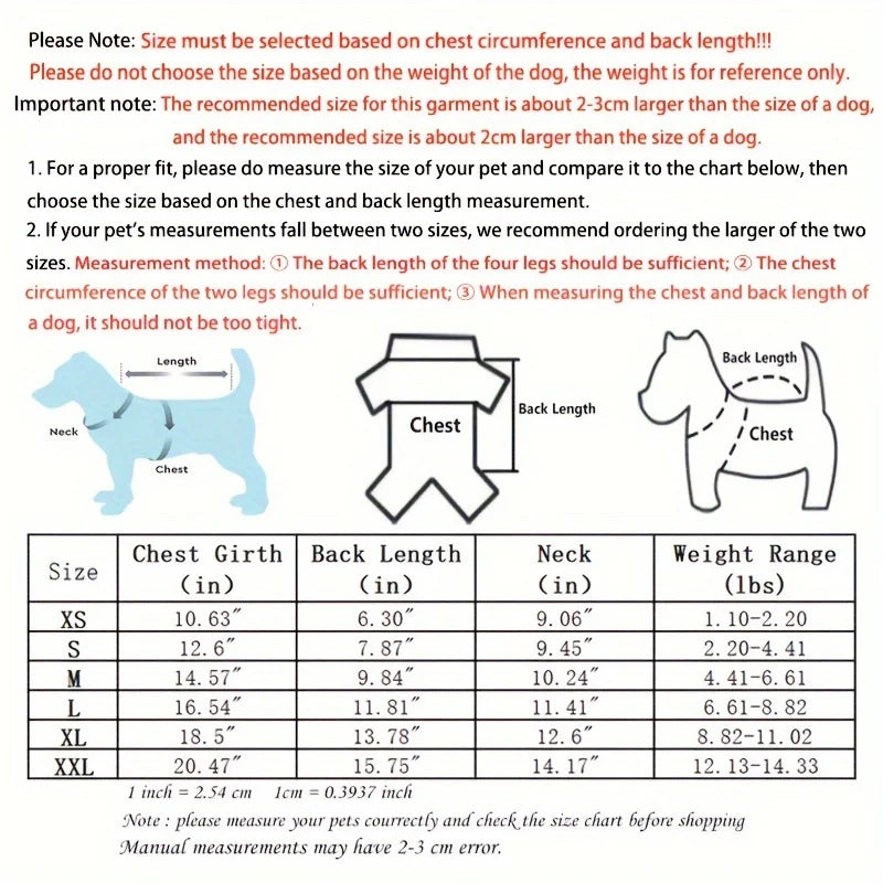 Dog Hoodie with Pockets - Warm Fleece Sweater for Small Dogs Like Chihuahuas (Cozy Coat, Machine Washable, Outdoor & Indoor Use)