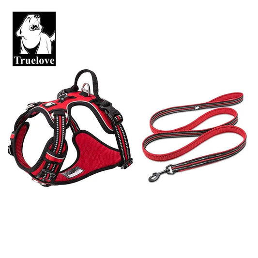 the SUREGRIP ALL-IN-ONE - Truelove Pet Harness+Pet Leash Set, Rope 110cm/200cm, All-in-One Reflective Dog Harness, No Pull, Adjustable Buckles