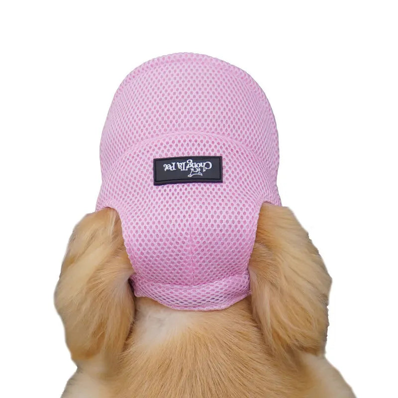the SUNPAWS BREATHABLE HAT - New Summer Pet Dog Hat, Breathable Sun Protection, Ears Exposed Design, Golden Retriever, Dog Cap, Summer Shade Pet Accessories
