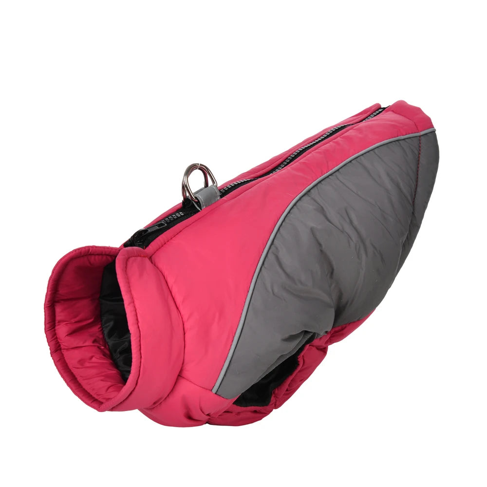 the GLOWGUARD REFLECTIVE JACKET - Reflective Dog Jacket/Coat for Small/Medium Dogs/Cats, Winter Warm Dog Clothes With D-Ring, Windproof Yorkshire Pug Puppy Clothing