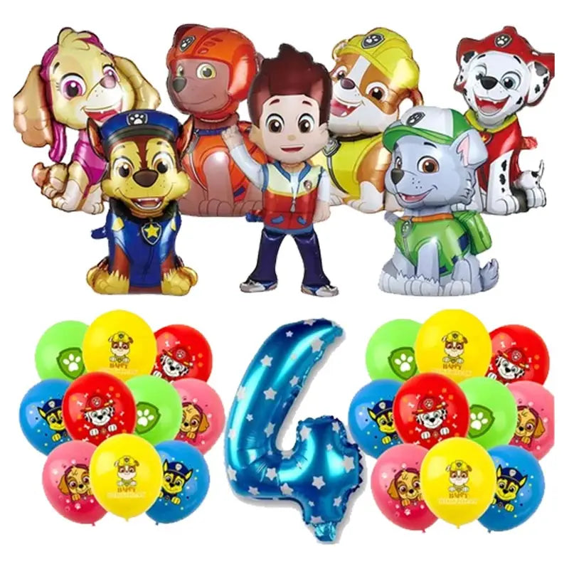 Paw Patrol Birthday Decoration Skye Birthday Decorations Set Balloons Backdrop Plates Cups Paw Patrol Birthday Party Favors Gift