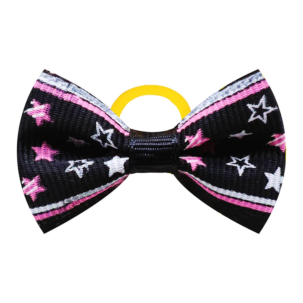 the MINI PAWBLOOM HAIR BOW SET - 10/20/30PCS Small Dog Hair Bows, Pet Bows, Rubber Bands, Cute Pet Puppy Hair Bows for Small Dog, Hair Accessories, Pet Supplies
