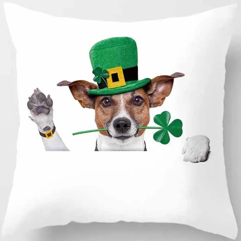 Funny Cartoon Dog Print Pillowcase Home Decor Car Sofa Cushion Cover (45cm*45cm)