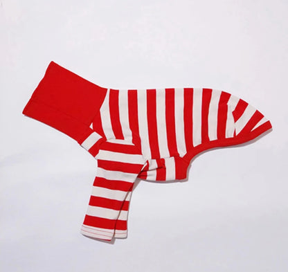 Cute High Neck Colorblock Italian Greyhound Clothes Cotton Stretch Puppy Clothes Whippet/Bellington Medium Dog Pet Clothes