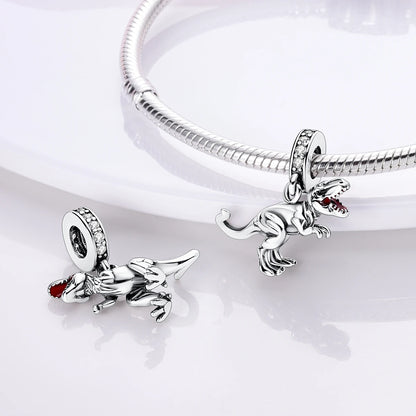 Dog Pet Charms 925 Silver Doggy Paw French Bulldog Bones Beads fit Original Bracelet DIY Fine Jewelry