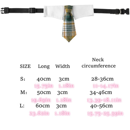 Adjustable Chic Pet Bandana with Bow Tie - Polyester Triangle Scarf & Drool Bib for Small to Large Dogs Perfect for Weddings