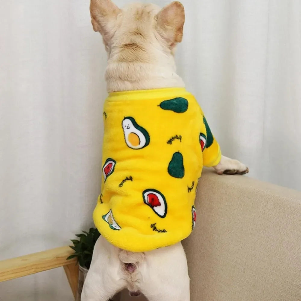 Autumn Winter Warm Puppy Fleece Clothes For Small Dogs Cats Soft Cozy Sweatshirts Chihuahua Spring Costume Yorkshire Pug Jacket