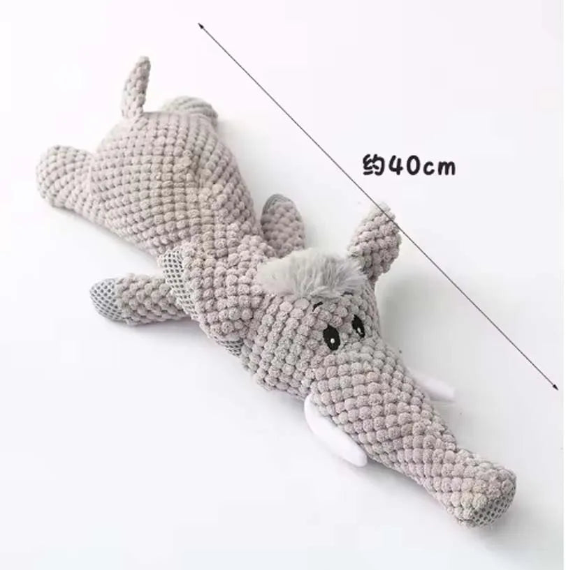 2025 Pet Dog Toys for Large Dogs Cute Plush Squeak Fleece Durable Chewing Cute Soft Pet Molar Toys Dogs Accessories