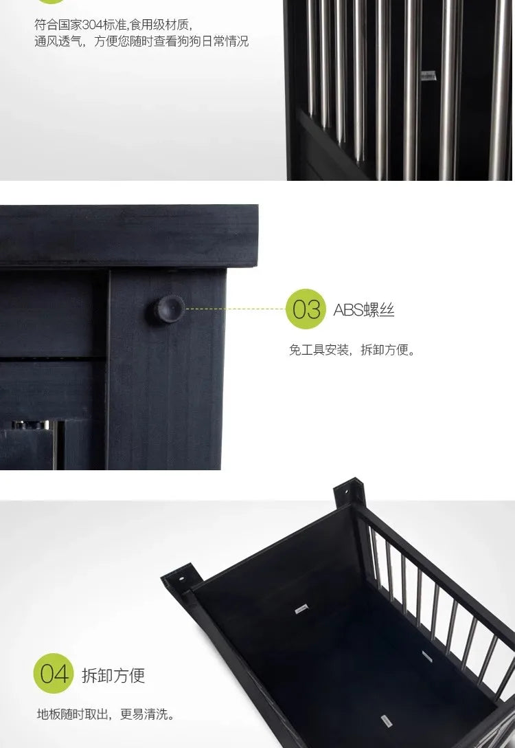 Indoor Special Use Have A Dog A Small House Light luxury Creativity Design Home Use Living Room Medium Sized Small Size Dog Cage