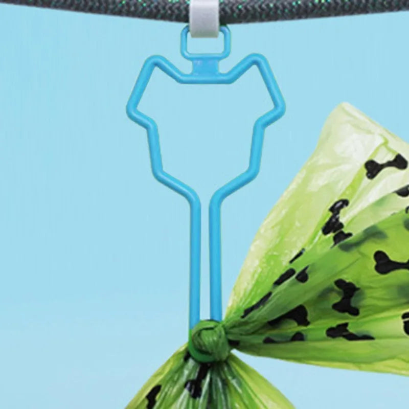 the POOP BAG CARRIER CLIP - Dog Poop Bag Holder, Pet Waste Carrier Clip, Hands-Free Dog Leash Dispenser, Outdoor Walking Puppy Poop Bags Clip, Easy to Carry