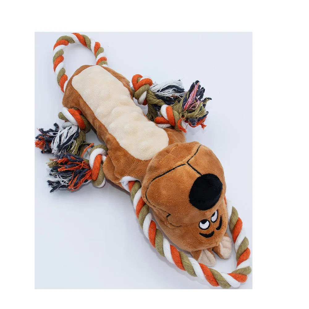 New Sell Well Plush Dog Toy Animals Shape Bite Resistant Squeaky Toys Corduroy Dog Toys For Small Large Dogs Puppy Pets Toys