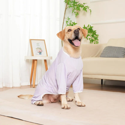 Dog Jumpsuit for Medium Large Big Dogs Cooling Ice-silk Summer Clothes Soft Pet Recovery Suit Pajamas Onesie 4 Legs Pjs Shirt