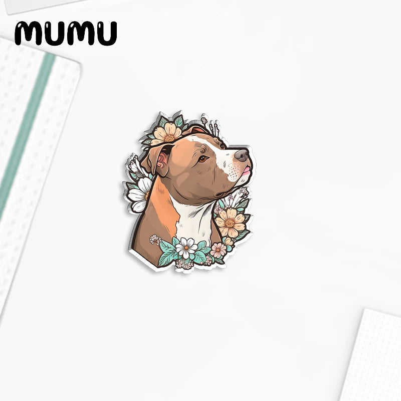 2023 New Dog Cat and Flowers Lapel Pin Cute Acrylic Brooches Handmade Epoxy Jewelry Shirt Bag Badge