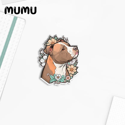 2023 New Dog Cat and Flowers Lapel Pin Cute Acrylic Brooches Handmade Epoxy Jewelry Shirt Bag Badge