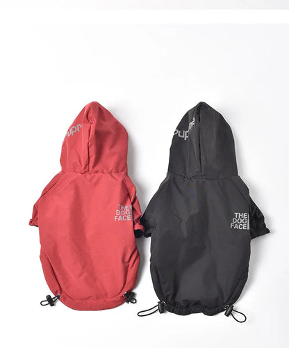the REFLECTIVE ROVER JACKET - Reflective Pet Clothes, Autumn/Winter Pet Dog Waterproof Warm Coat, Cotton Hooded Jacket, The Dog Face Small Dog Clothes