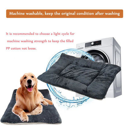 New Dog And Cat Sleeping Mat Super Soft Dog And Cat Pet Blanket Flannel Autumn/Winter Cold And Warm Mat Pet Supplies Washable