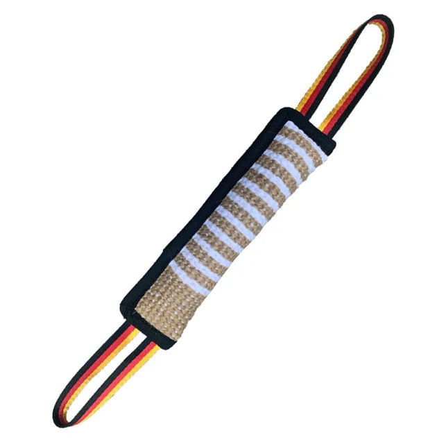 Durable Dog Training Tug of War Interactive Dogs Jute Bite Pillow Sleeve Chewing Toys for Malinois German Shepherd Pet Play Toy