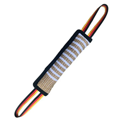 Durable Dog Training Tug of War Interactive Dogs Jute Bite Pillow Sleeve Chewing Toys for Malinois German Shepherd Pet Play Toy