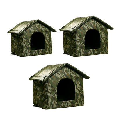 the STRAY HUT - Shelter: Portable and Weatherproof Bed for Stray Cats and Dogs