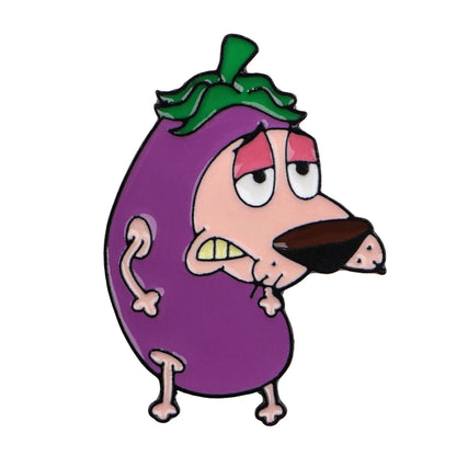 Cowardly Hero Dogs Enamel Pins Anime Figures Badges Metal Lapel Brooch For Backpacks Brooches Fashion Jewelry Accessories Gifts