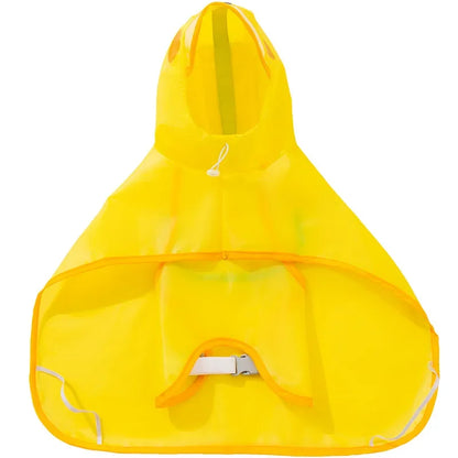 the DUCK'N'DRY RAIN PONCHO - Pet Dog Duck Shape Rainwear/Raincoat, Puppy/Pet Hooded Waterproof Jacket Clothes, Soft PVC Small Dogs Raincoat, Puppy Rain Poncho