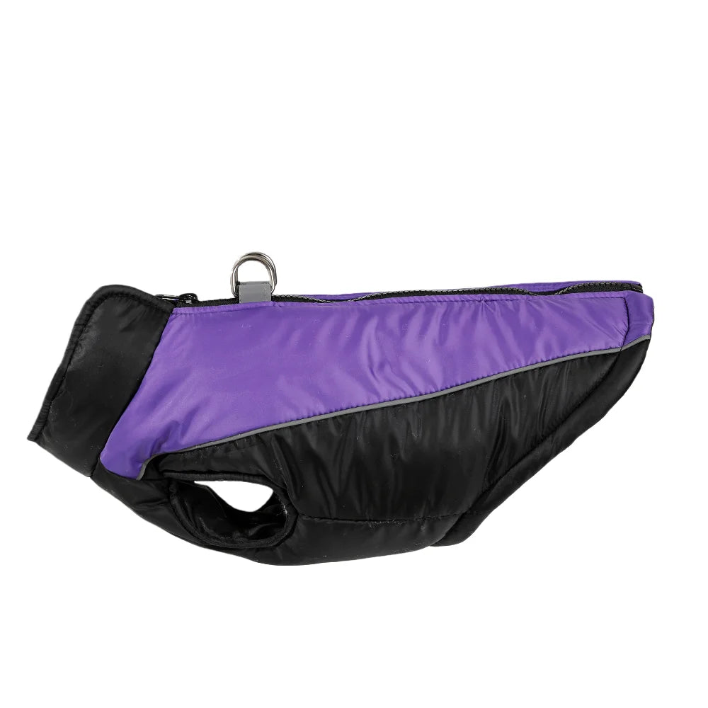 Reflective Dog Clothes For Winter Warm Puppy Vest Coat With D-ring Outdoor Waterproof Pet Jacket For Small Medium Dogs Yorkshire