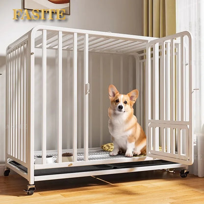 Dog cage Large medium small dog bold indoor separation with toilet Corgi Teddy Golden Retriever Pet Villa