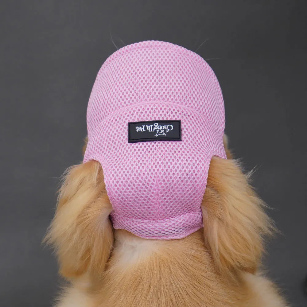 the SUNPAWS BREATHABLE HAT - New Summer Pet Dog Hat, Breathable Sun Protection, Ears Exposed Design, Golden Retriever, Dog Cap, Summer Shade Pet Accessories