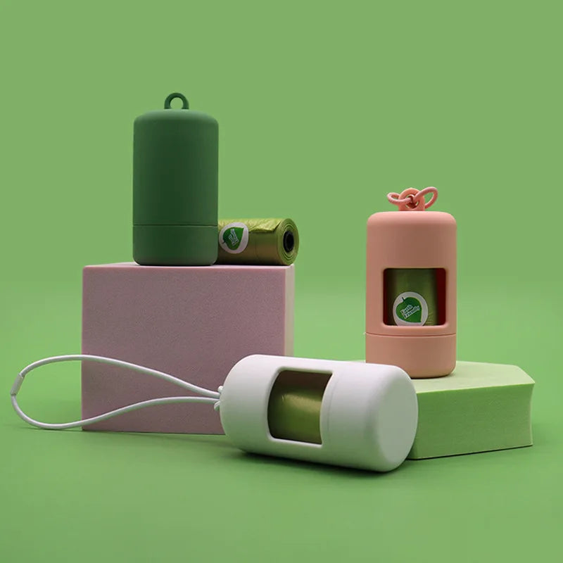 the ECOPAW BAG KIT - 1 Set Pet Waste Bag Dispenser with Degradable Poop Bags for Dog/Cat Litter Clean Up, Outdoor Walking Daily Essential