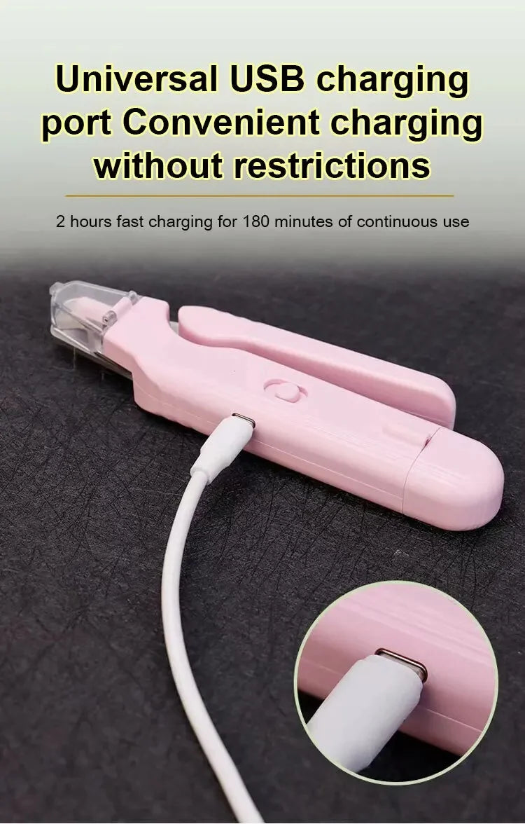 2 In 1 Pet Nail Clippers with Led Light Dog Cat Special Blood Line Scissors Multifunction Animals Paw Nail Trimmer Pet Supplies