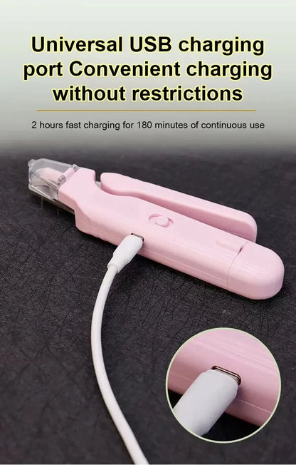 2 In 1 Pet Nail Clippers with Led Light Dog Cat Special Blood Line Scissors Multifunction Animals Paw Nail Trimmer Pet Supplies