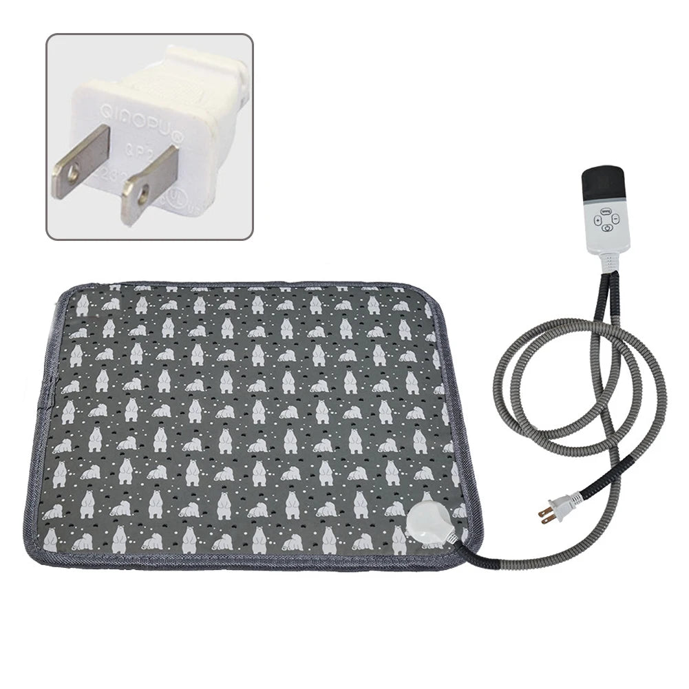 220V 20W Pet Electric Heating Pads Heated Blanket Winter Dog Cats Warmer Mat Sleeping Bed Pet Supplies Washable blanket Mats