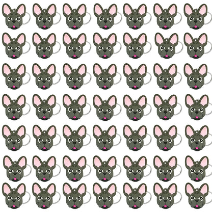 50PCS Cute Animal Keychain knife Ducks Dogs Cats Keyring for Women Men Kids Handbag Cool Car Key Accessories Friends Key Gifts