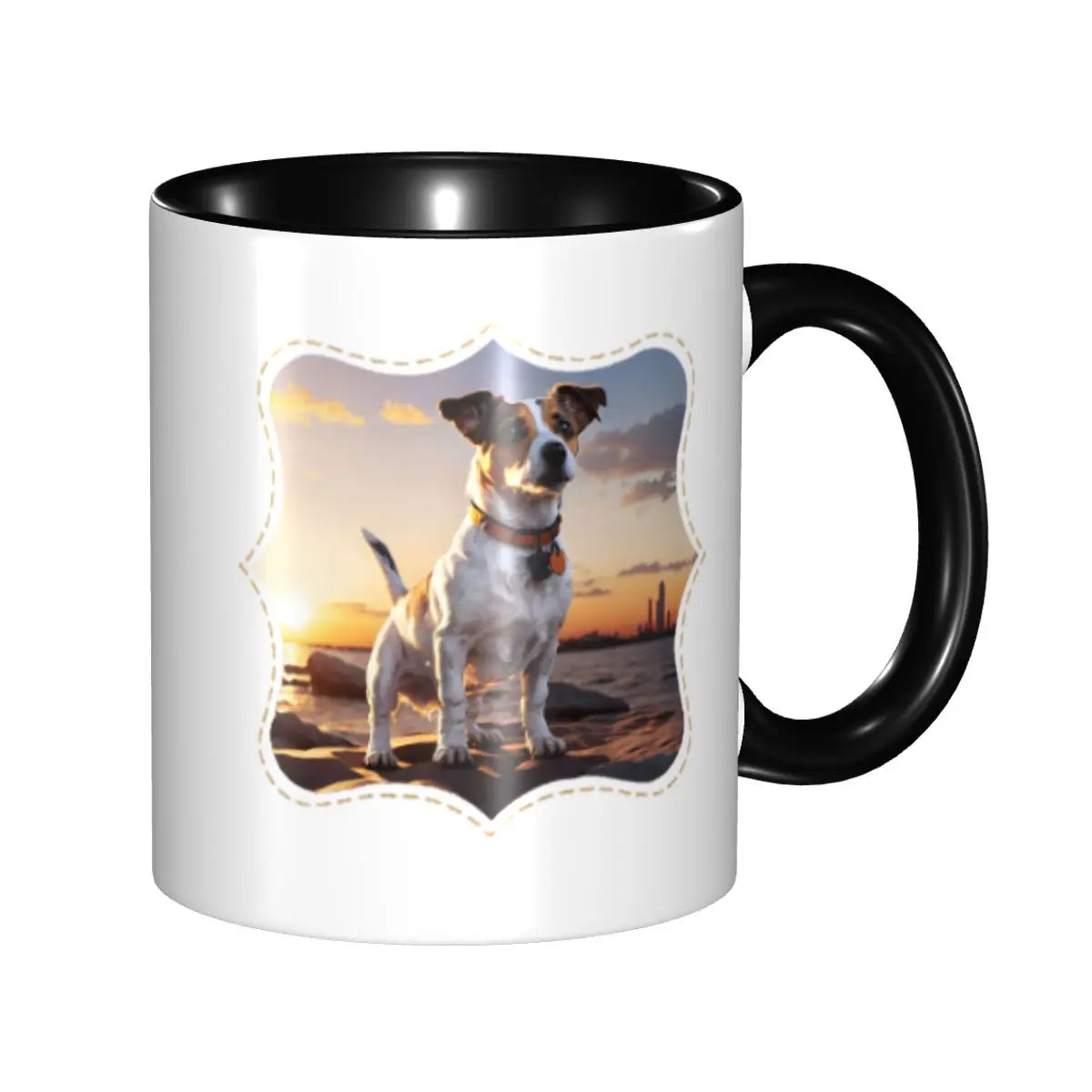 Dog Jack Russell Terrier -cute Gift Jack Russell Terrier For Mom Mug Funny Ceramic Coffee Cups Tea Mugs Milk Cup Drinkware Gifts