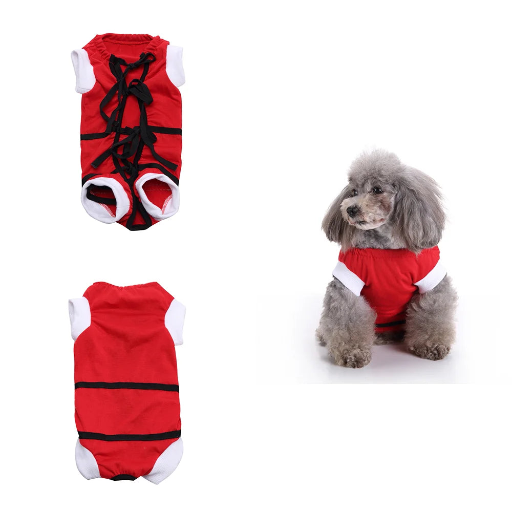 Pet Cat Recovery Surgical Costume Pet Dog Sterilization Clothes Pet Physiological Pants Anti-licking Vest for Abdomen Protect