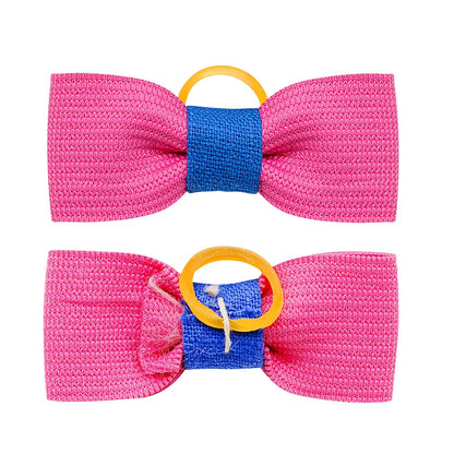 10pcs Sweet Style Dog Bows Puppy Cat Valentine's Day Hair Bowknot Rubber Bands for Dogs Hair Decorate Pet Hair Accessories