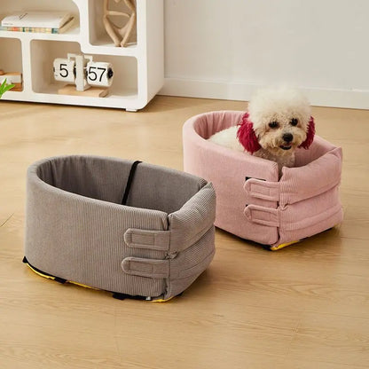 Dog Car Seat Bed Car Central Dog Car Seat Bed Portable Dog Carrier for Small Dogs Cats Safety Travel Bag Dog Accessories