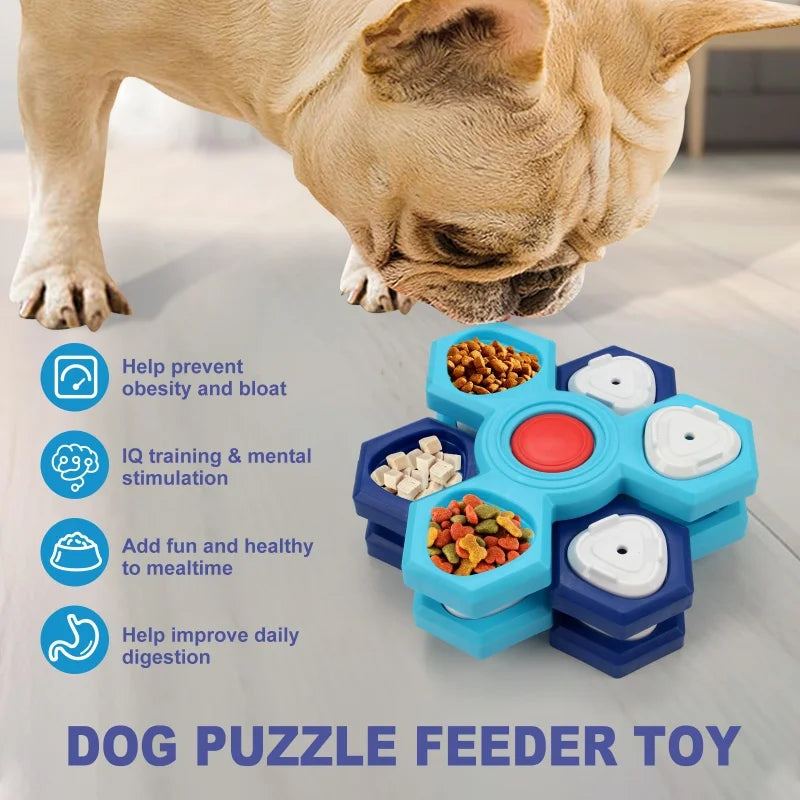 the BRAINBITE PUZZLE TRAY - Dog Puzzle Toys, Dog Training, Boredom Interactive Puzzle, Feeding Toys, Slow Food Tray, Pet Feeding Supplies