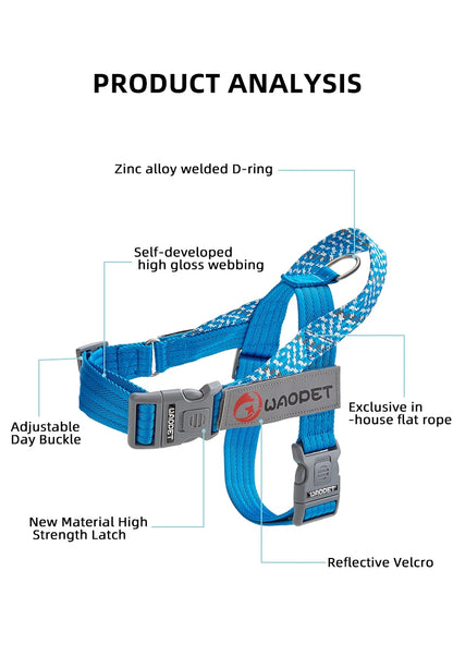 Large Pet Dog Reflective Harness Cat Chest Strap Adjustable Small Medium Dog Puppy Harness Vest Teddy Outdoor Walker Lead Leash
