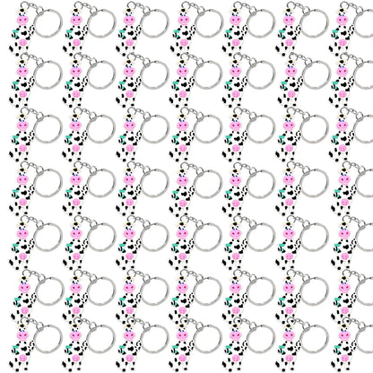 50PCS Cute Animal Keychain knife Ducks Dogs Cats Keyring for Women Men Kids Handbag Cool Car Key Accessories Friends Key Gifts