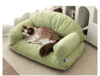 Cozy Deep Sleep Pet Bed with Removable and Washable Cover - Large Cat and Dog Mattress for Winter Warmth - All Year Round Use